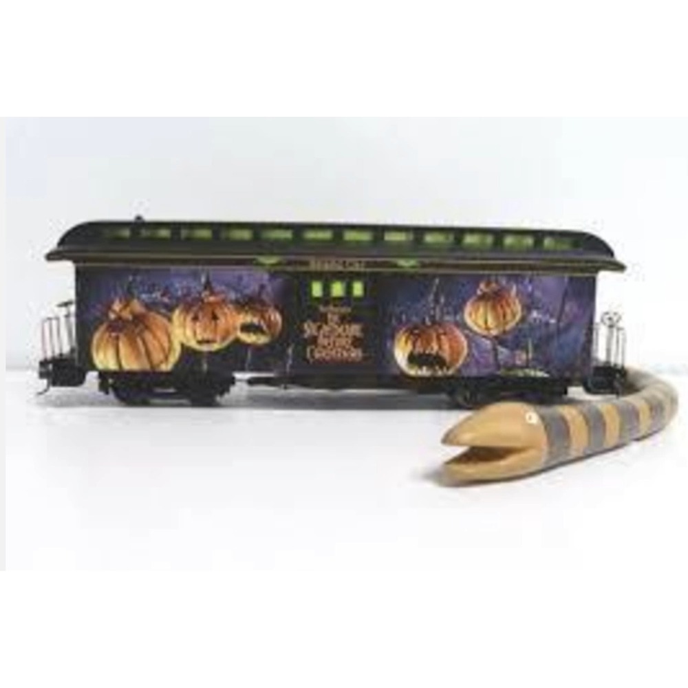 Nightmare Before Christmas Snake Baggage Car Hawthorne Village Complete COA